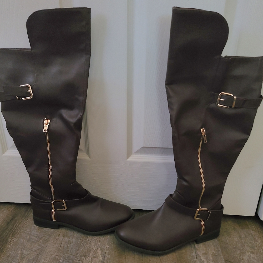 Womens Brown Knee High Boots